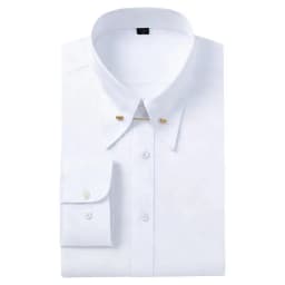 Embroidered French Cufflinks Men's Long-Sleeve Shirt with Collar Pins, Big Collar Dress Shirt for Business Formal Wear, Gentlema