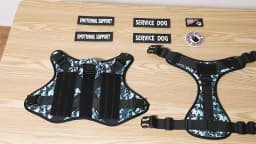 Tactical Dog Harness Adjustable Military Emotional Support Service Dog Vest With Handle & Molle For Medium Large Dogs Easy Contr