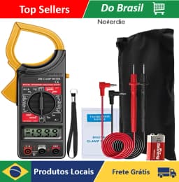 Alicate Amperímetro Multímetro Digital C/ Estojo - Neverdie Store