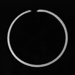 TREAZY Women Diamante Rhinestone Choker Necklace Silver Color Wedding Bridal Party Crystal Collar Choker Chain Necklace Jewelry