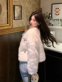 Lamb Fur Jaet Women's Autumn Winter Thiened Leather Fur Inteated Fake Fur Outerwear Korean Sle Long Sve Coat