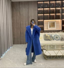 Max Teddy Coat 62% Alpaca 26% Wool 12% Silk Coat Winter Thicken Women's Coat