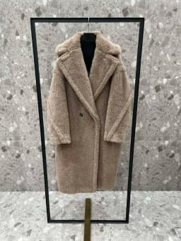 Max Teddy Coat 62% Alpaca 26% Wool 12% Silk Coat Winter Thicken Women's Coat