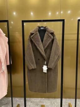 Max Teddy Coat 62% Alpaca 26% Wool 12% Silk Coat Winter Thicken Women's Coat