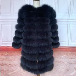 NEW Style 4in1 Real Fur Coats Women Natural Real Fur Jackets Vest Winter Outerwear Women Fox Fur Coat High Quality Fur Clothes