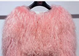 Mongolian Fur Coat Fur Jacket Women's Elegant Fluffy Solid Color Thickened Thermal Long Sleeve Coat Winter Fashion Oversized Lad