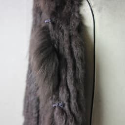 Harppihop rabbit fur Genuine Knitted coat for Women Raccoon Fur collar Jacket Trench Outwear fashion street party jacketC918