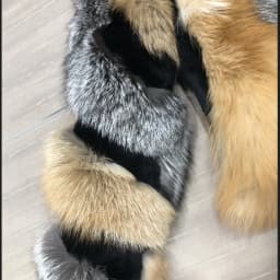 Women's Real Fox Fur Jacket, Warm and Fashionable in Winter
