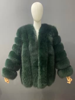 Women's Real Fox Fur Coat Winter Warm Luxury Jacket Natural Fur Thick Cozy Extra Long Heavy Windproof Outerwear for Ladies WG-70