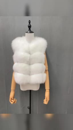 Natural Fur Vest Ladies Winter Autumn Coat Warm Vest Made of Natural Fur Women's Vest Real Fur Vest Genuine