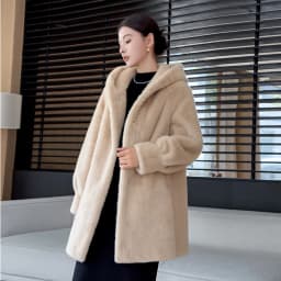 2026 Winter New Thickened Mink Fur Vestment Women's Long Coat with Hood Integrated Leather And Fur Eco-friendly Fur Coat