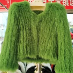 Real Fox Fur Woven Hooded Jacket for Women, Made of High-Quality Fox Fur, Thick Jacket, Warm Clothes with Lining Inside