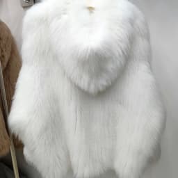 Real Fox Fur Woven Hooded Jacket for Women, Made of High-Quality Fox Fur, Thick Jacket, Warm Clothes with Lining Inside