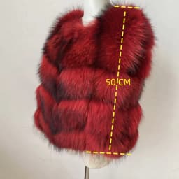 Real Fur Raccoon Vest Natural Fur Coat For Jacket Female Coats Vest Waistcoat Long Fur Coats Real Fur Coat Fox Vest Jacket