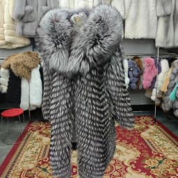 Women Winter Coat Real Fox Fur Coat X-long Luxury Clothes Hooded Natural Fluffy Fur Jacket Ladies Fashion Streetwear Hot
