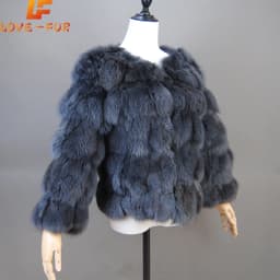 2026 New Style Real Fur Coat 100% Natural Fur Jacket Female Winter Warm Leather Fox Fur Coat High Quality Fur Vest