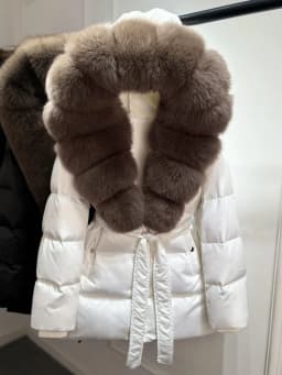 2025 New Natural Thick Warm 90% White Goose Down Coat Long Winter Jacket Women Real Big Fox Fur Collar Belt Loose Puffer Parka