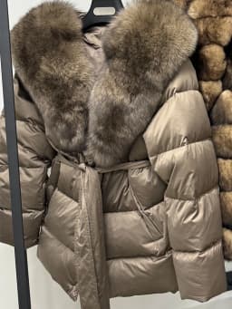 2025 New Natural Thick Warm 90% White Goose Down Coat Long Winter Jacket Women Real Big Fox Fur Collar Belt Loose Puffer Parka