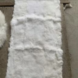 China Factory Wholesale Price Tanned Rabbit Skins Real Rabbit Fur Plate High Quality Rabbit Fur Skin 50*100
