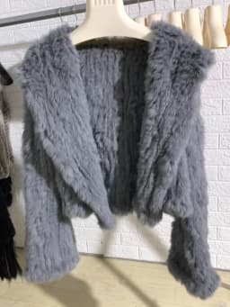 OFTBUY New Winter Women Natural Fur Jacket Women Loose Weave Quality Streetwear Hooded Long Sleeves Real Rabbit Fur Coat Female