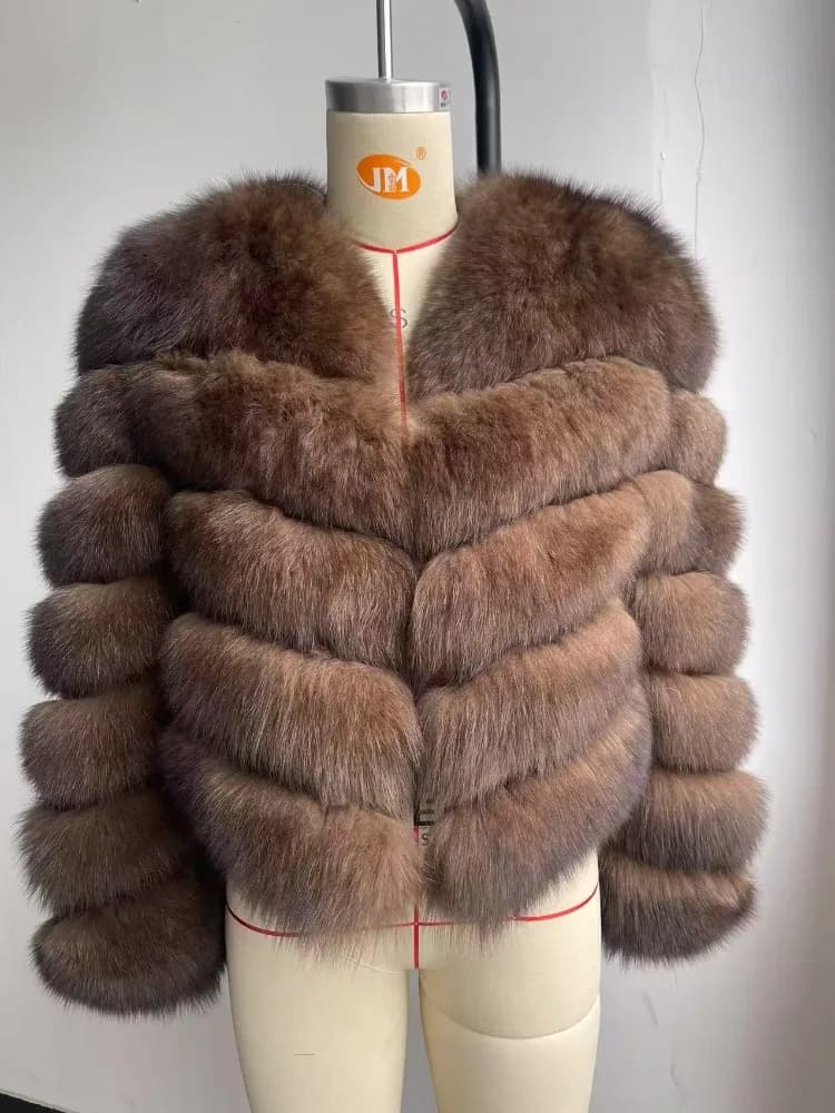 OFTBUY Natural Fox Fur Jacket 2025 Winter Clothing Women Fashion Warm Short Real Fox Fur Coat Female Luxruy Fur Clothes Lady