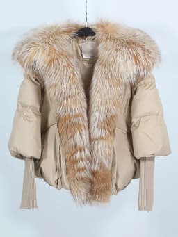 OFTBUY New White Duck Down Jacket Winter Women Warm Loose Coat Natural Real Fox Fur Collar Thick Luxury Outerwear New Fashion