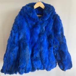 Natural Rabbit Fur Coat for Women Winter Hooded Jacket Fashion Real Fur Coat Female on Offer With HT52