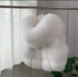Women's Natural Fox Fur Vest Winter Warm Thick Fashion Hooded Genuine Sheepskin Real Fur Short Outerwear for Ladies