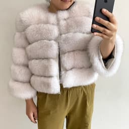Real Fur Coat Women's Winter Warm Natural Fox Fur Coat High Quality LAN Fox Luxury Fashion 50cm Short Jacket Wholesale Hot 2023