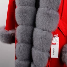 MAOMAOKONG 2026 Winter Women Coat Natural Fox Fur Collar Cuff Black Jackets Outwear Thick Luxury Real Fur Parka Women's Fur Coat