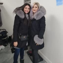 MAOMAOKONG 2026 Winter Women Coat Natural Fox Fur Collar Cuff Black Jackets Outwear Thick Luxury Real Fur Parka Women's Fur Coat