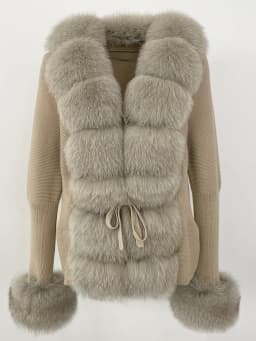OFTBUY 2024 New Autumn Winter Jacket Women Natural Real Raccoon Fox Fur Collar Cuffs 100% Cotton Sweater Streetwear Outerwear