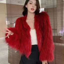 Hot Sales Natural Fur Fashion Short Coat New Raccoon Fur Double Sided Weaving Jacket Encryption Thickening Raccoon Fur Jacket