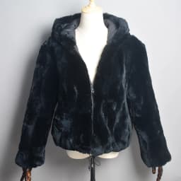 New Women Winter Warm Lady 100% Natural Rex Rabbit Fur Hooded Coats Real Rex Rabbit Fur Jackets Hot Genuine Fur Overcoat