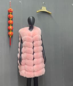 Natural Real Fox Fur Vest Natural Fur Coat For Jacket Female Coats Vest Waistcoat Long Fur Coats Real Fur Coat Fox Vest Jacket
