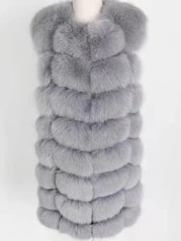 Natural Real Fox Fur Vest Natural Fur Coat For Jacket Female Coats Vest Waistcoat Long Fur Coats Real Fur Coat Fox Vest Jacket