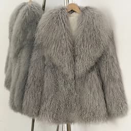 OFTBUY Fashion Warm Mongolian Fur Jacket New Autumn Winter Clothes Women Mid-length Natural Fur Coat Black Real Fur Overcoat
