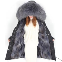 2026 New Winter Jacket Women X-Long Parka Waterproof Big Natural Raccoon Fur Collar Hood Real Fur Coat Thick Warm Real Fox Fur