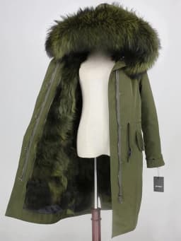 Real Fur Coat Winter Jacket Women Long Parka Waterproof Big Natural Raccoon Fur Collar Hood Thick Warm Real Fox Fur Liner coat