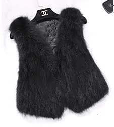Sleeveless Vest Real Fox Fur Gilvet Natural Fox Fur Vest Women Trend Fashion Factory Wholesale Retail Fur Waistcoat DFP819