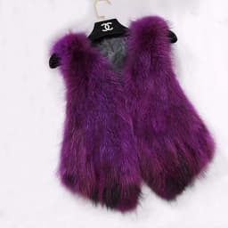 Sleeveless Vest Real Fox Fur Gilvet Natural Fox Fur Vest Women Trend Fashion Factory Wholesale Retail Fur Waistcoat DFP819