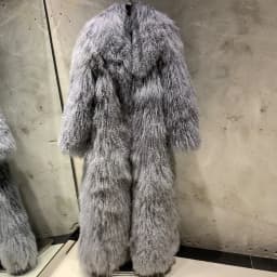 Long Mongolian Fur Natural Lady Real Sheep Fur Coat Winter Warm Winter Natural Fur Cloth 22-1