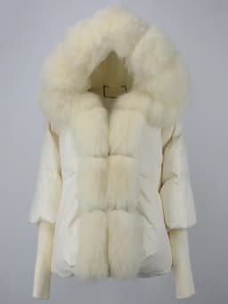 OFTBUY 2023 Winter Jacket Women Real Fox Fur Collar Hooded Natural Thick Warm Loose Oversize Duck Down Coat Streetwear Outerwear