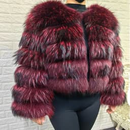 2026 New Natural Fur Premium Luxury Real Fur Coat Winter Women Natural Raccoon Fur Jacket Furry Jackets Female Vest