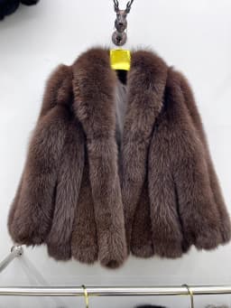 Winter Warm Fox Fur Jacket Lady Women Natural Fur Coat Long Sleeve Outwear Overcoat Authentic Genuine Fur Coats