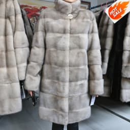 Fancy Rani Real Mink Fur Coat Natural Women Winter Long Leather Jacket Luxury Female Clothes 2023 Mink Fur Coat Women Promotion