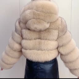 2026 Women's Real Fox Fur Coat Natural Warm Thick High Quality Full Sleeve Hooded Short Jacket Fashionable Winter Outerwear