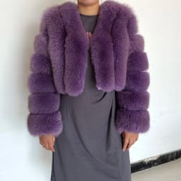 Fur Coat Women Winter Fashion Deep V-neck Superpopular Natural Fox Fur Full Sleeve High Waist Real Fur Coat Lady Luxury Style