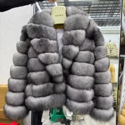 Real Fox Fur Turn-down Colla Coat With Genuine Leather Wholeskin Natural Fox Fur Jacket Outwear Luxury Women Winter New