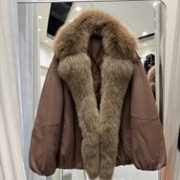 OFTBUY Winter Elastic Hem Thick Women's Coat Women Oversized Cocoon Coat Large Real Fox Fur Collar White Duck Down Jacket